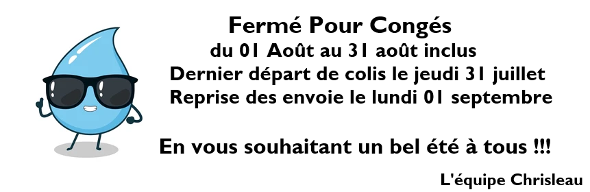 Fermeture été 2025